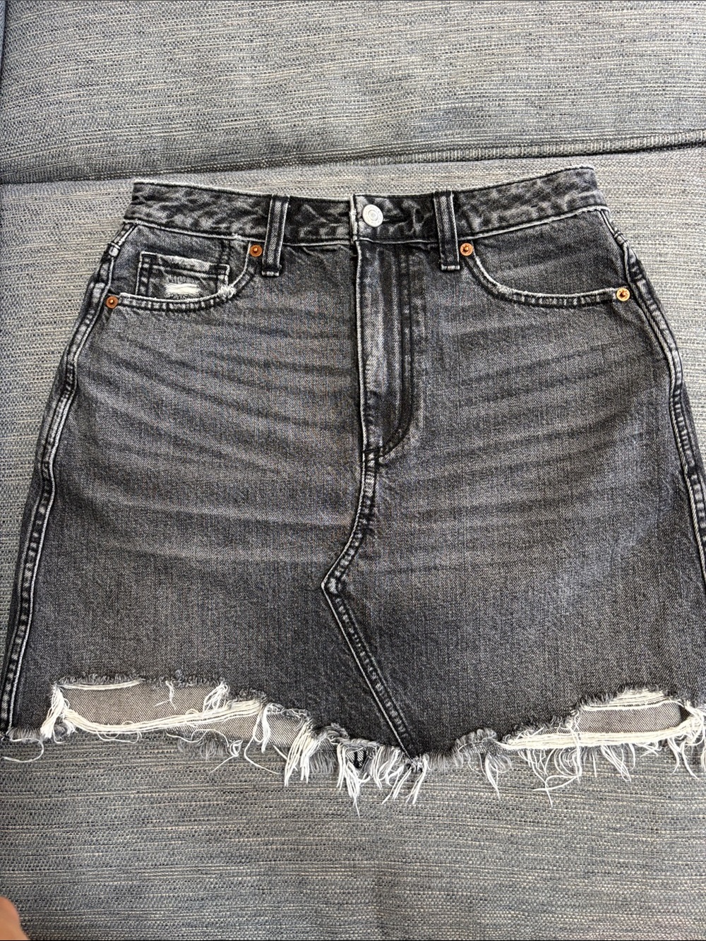 ABERCROMBIE & FITCH Zoe Denim Mini Skirt